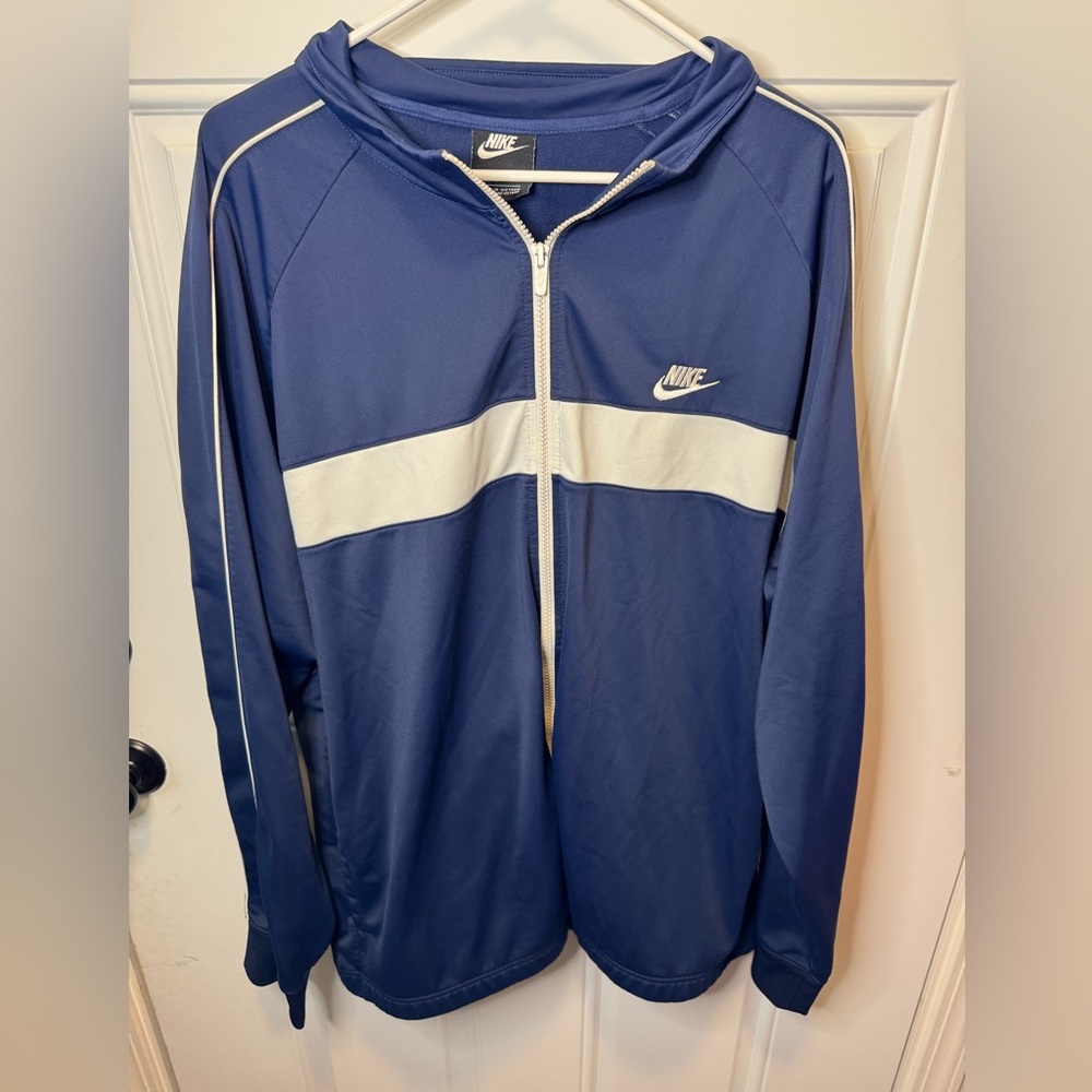 Nike NSW Classic Full Zip Track Jacket BV3009-410 Retro Blue Men's Size 3XL